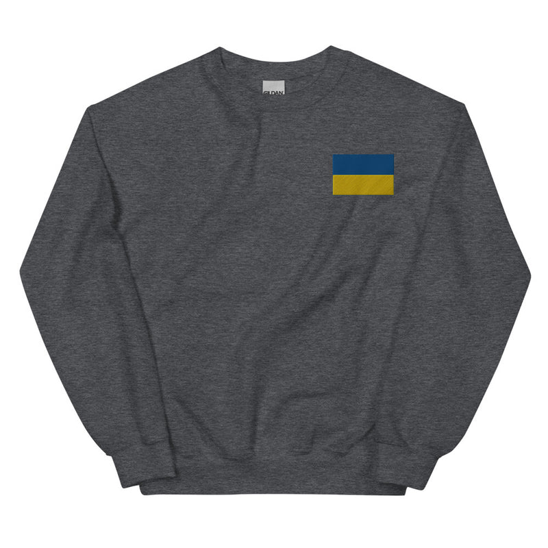 Ukrainian Flag Sweatshirt - Dark Heather