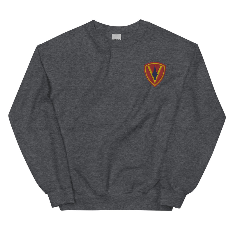 5th Marine Division Unisex Sweatshirt - Dark Heather