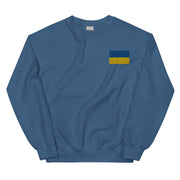 Ukrainian Flag Sweatshirt - Indigo Blue