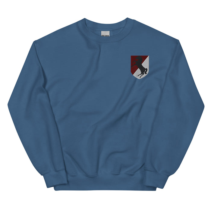 11th Armored Cavalry Regiment Unisex Sweatshirt - Indigo Blue