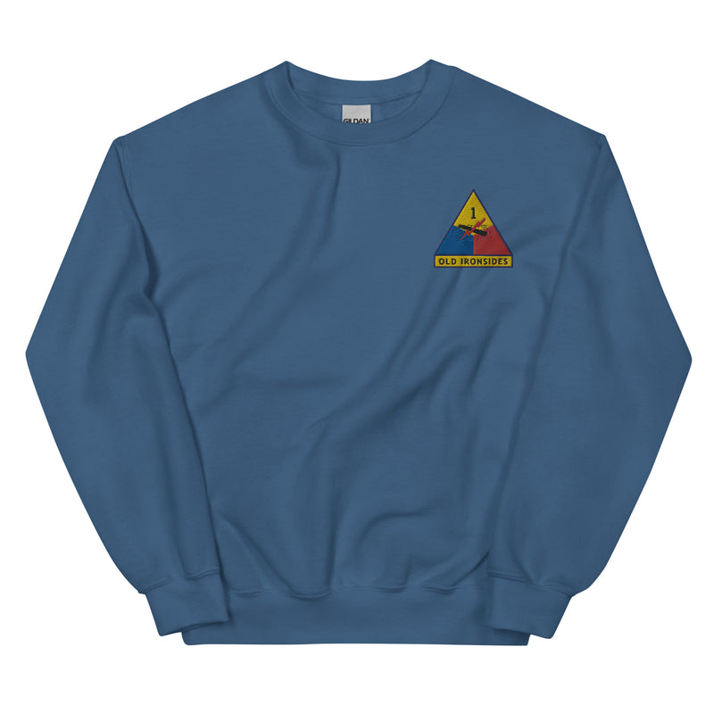 1st Armored Division Unisex Sweatshirt - Indigo Blue