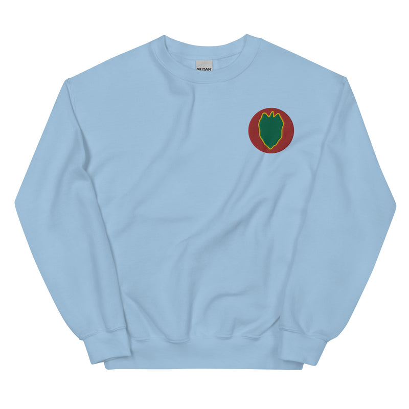 24th Infantry Division Unisex Sweatshirt - Light Blue