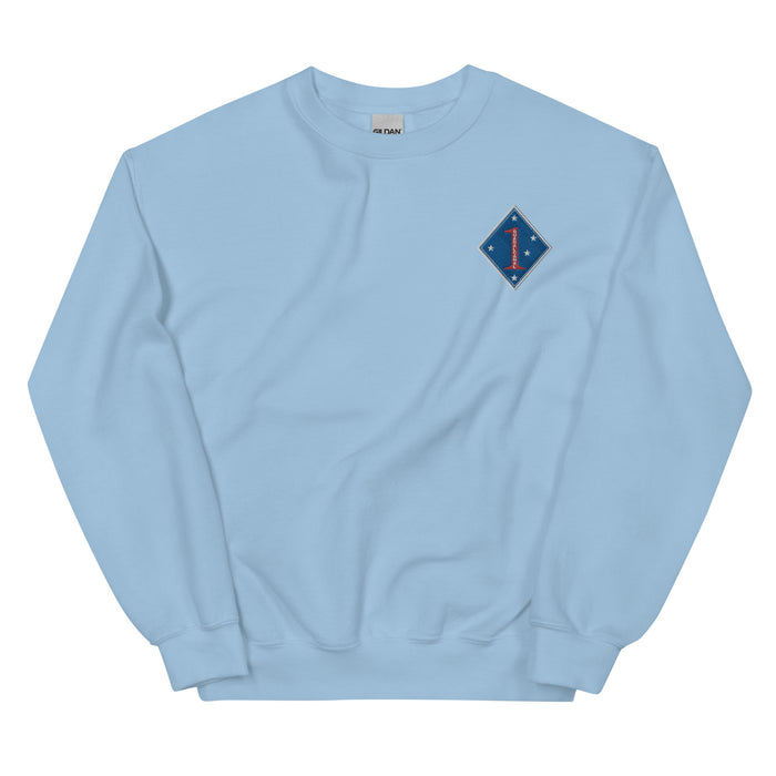 1st Marine Division Unisex Sweatshirt - Light Blue