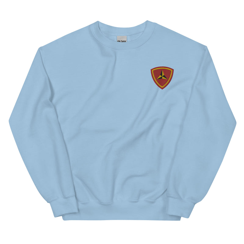 3rd Marine Division Unisex Sweatshirt - Light Blue