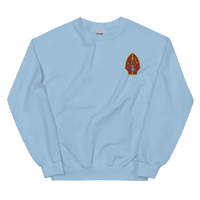 2nd Marine Division Unisex Sweatshirt - Light Blue