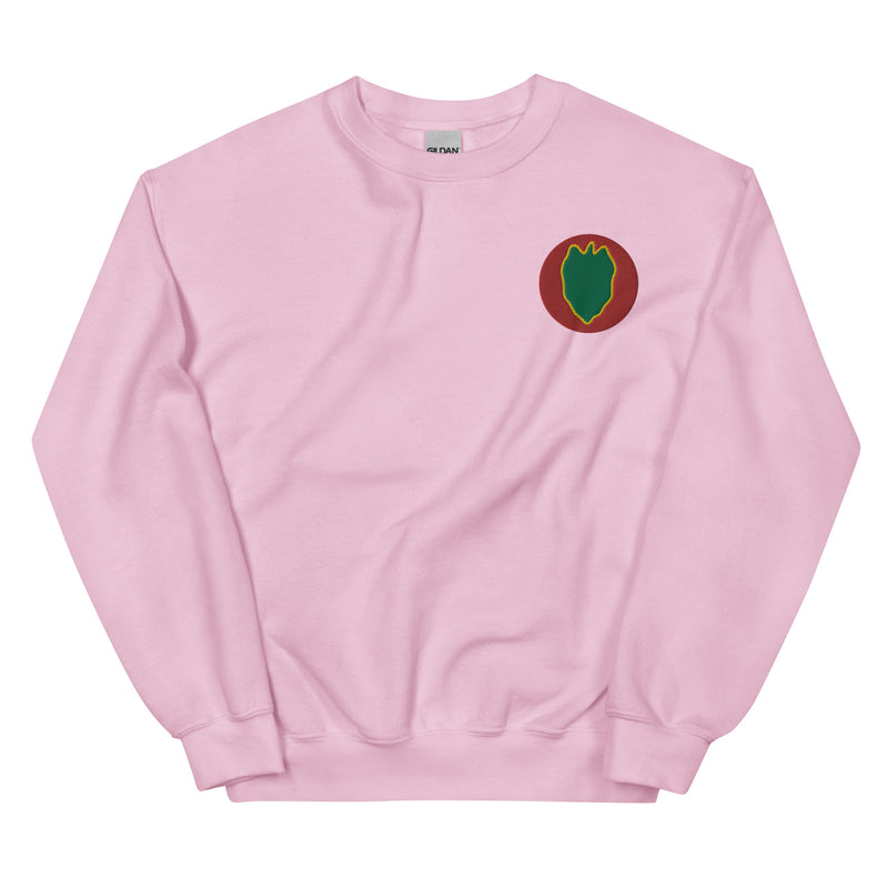 24th Infantry Division Unisex Sweatshirt - Light Pink