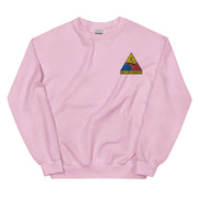 2nd Armored Division Unisex Sweatshirt - Light Pink