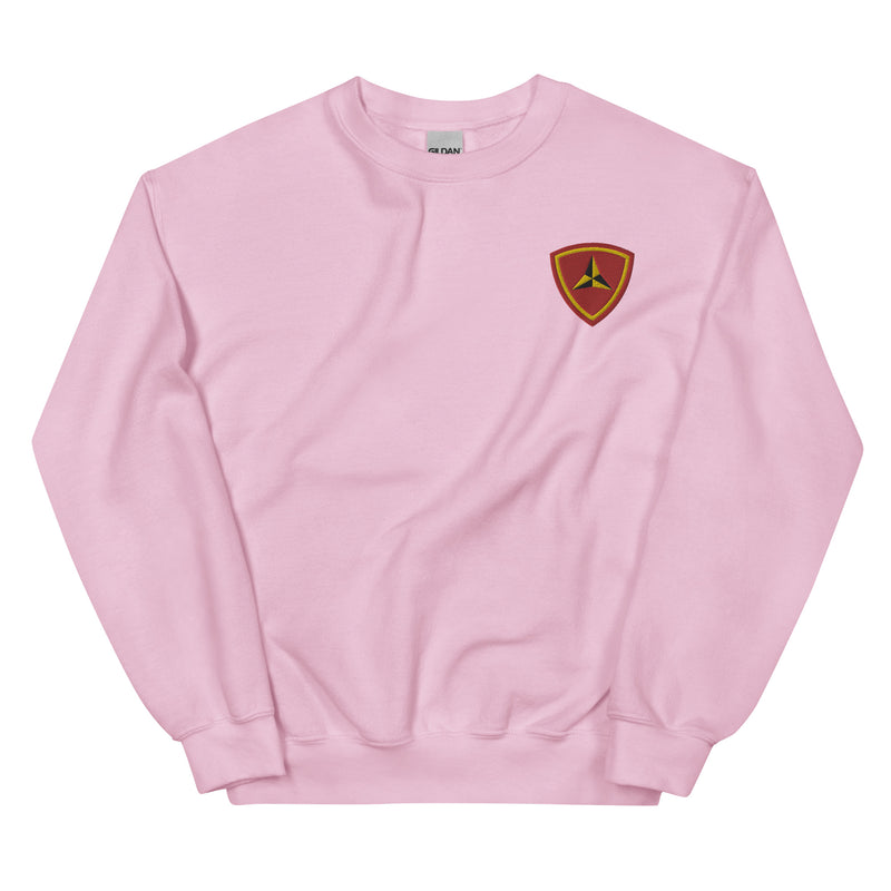 3rd Marine Division Unisex Sweatshirt - Light Pink