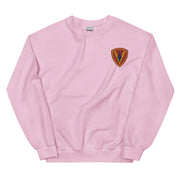 5th Marine Division Unisex Sweatshirt - Light Pink