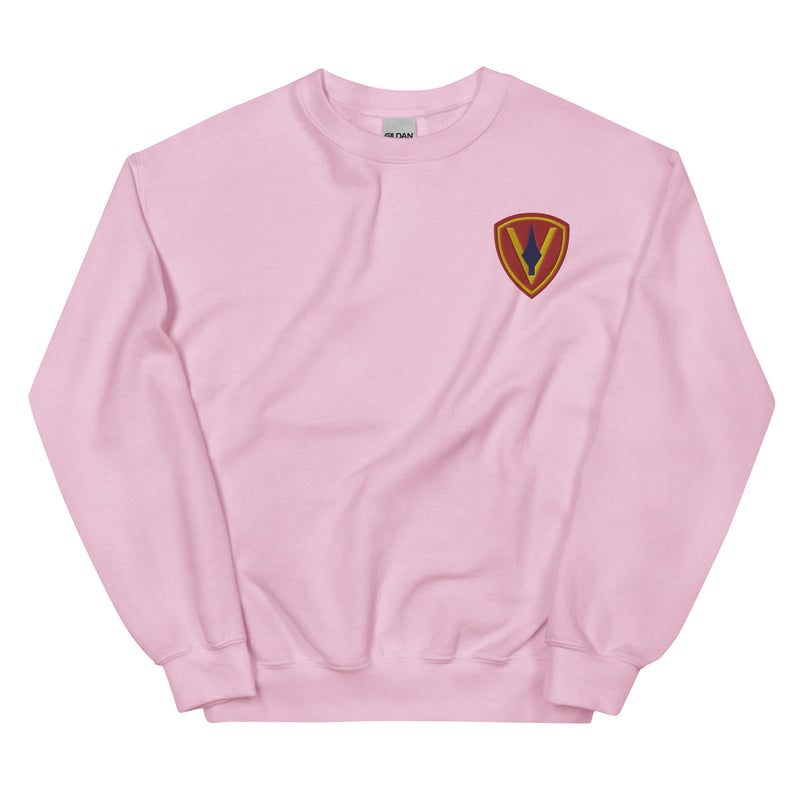 5th Marine Division Unisex Sweatshirt - Light Pink