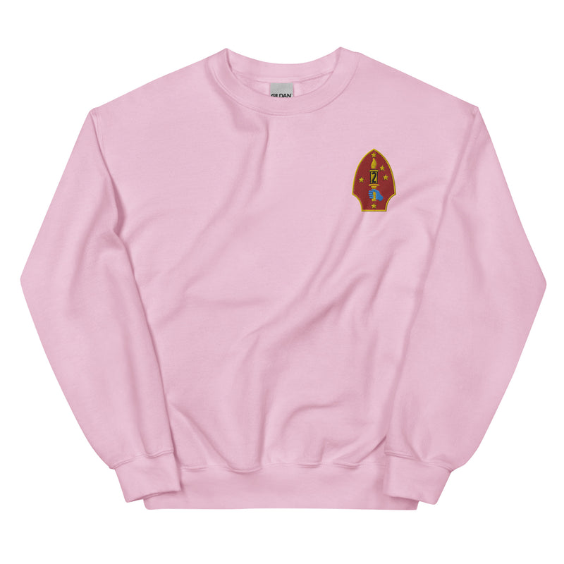 2nd Marine Division Unisex Sweatshirt - Light Pink