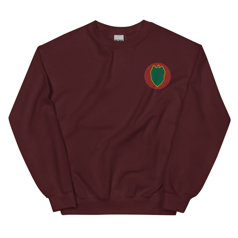 24th Infantry Division Unisex Sweatshirt - Maroon