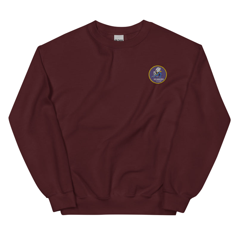 Navy Seabees Unisex Sweatshirt - Maroon