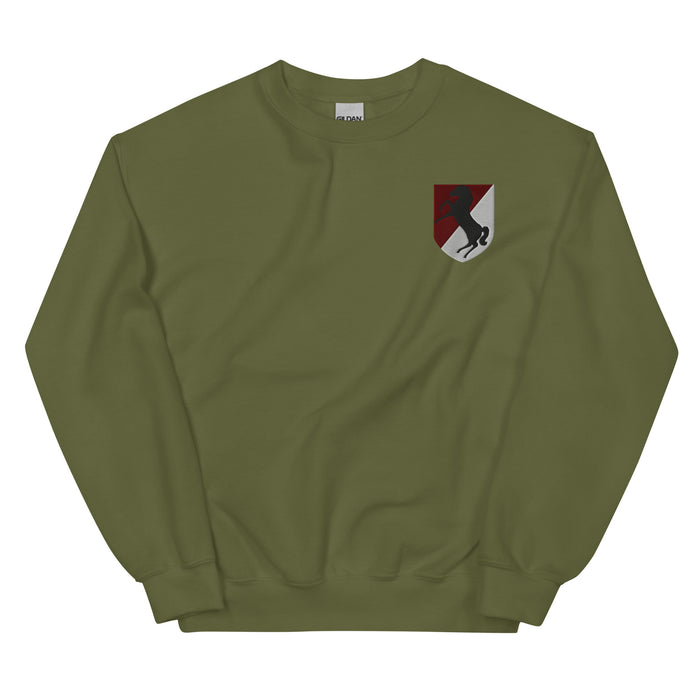 11th Armored Cavalry Regiment Unisex Sweatshirt - Military Green