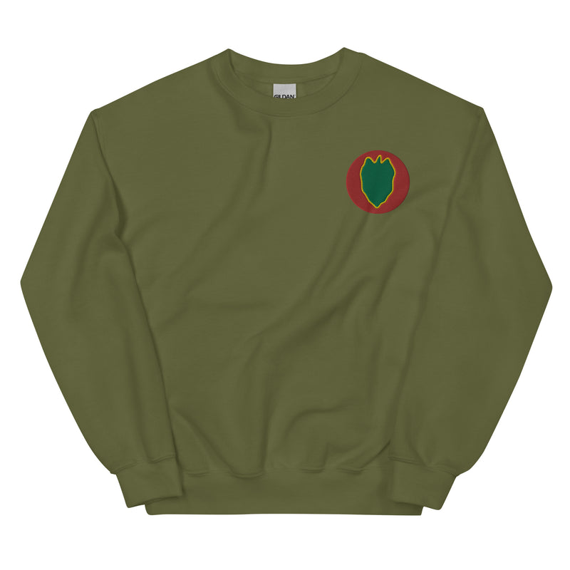 24th Infantry Division Unisex Sweatshirt - Military Green