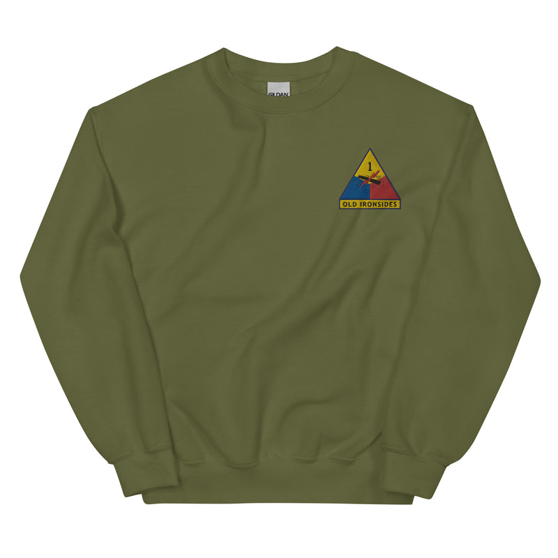 1st Armored Division Unisex Sweatshirt - Military Green