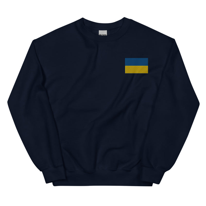 Ukrainian Flag Sweatshirt - Navy