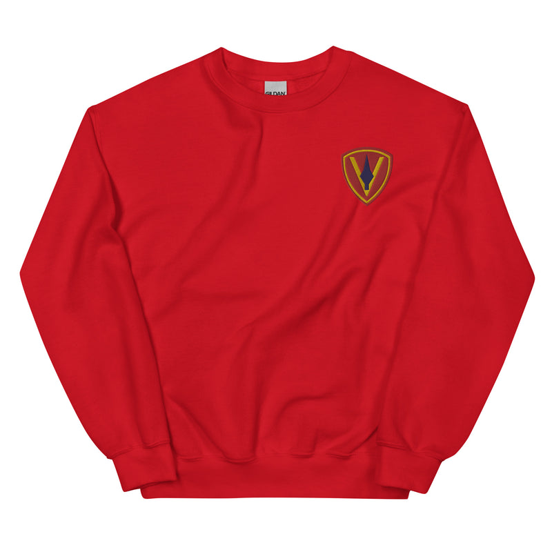 5th Marine Division Unisex Sweatshirt - Red