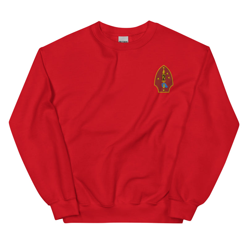 2nd Marine Division Unisex Sweatshirt - Red