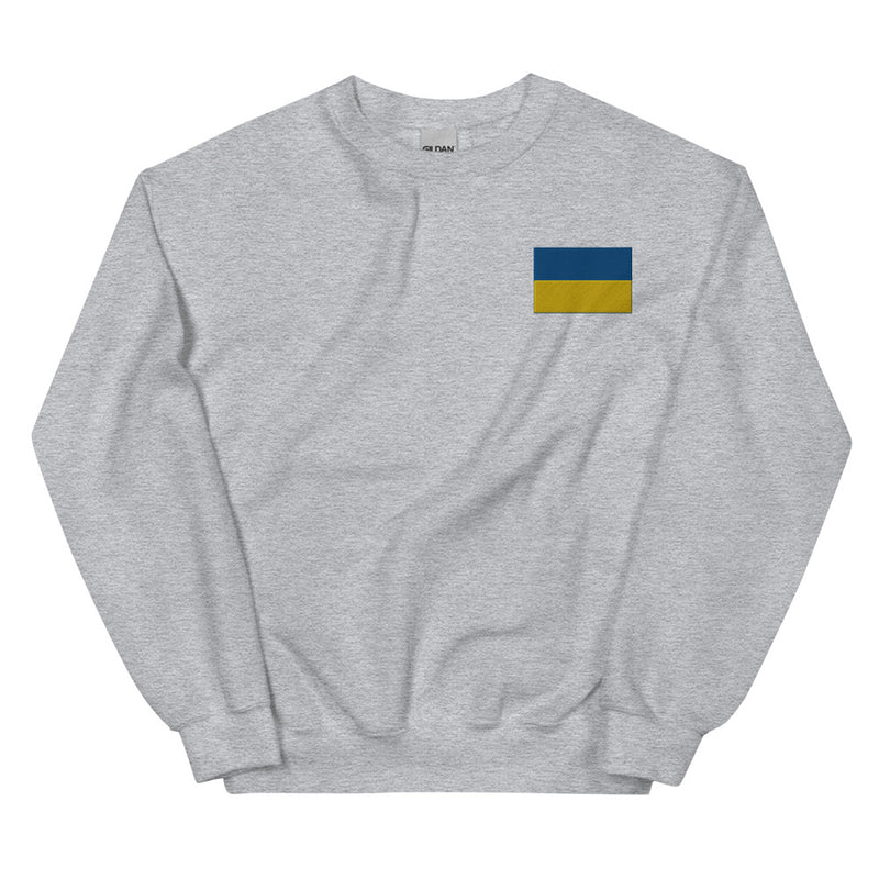 Ukrainian Flag Sweatshirt - Sport Grey