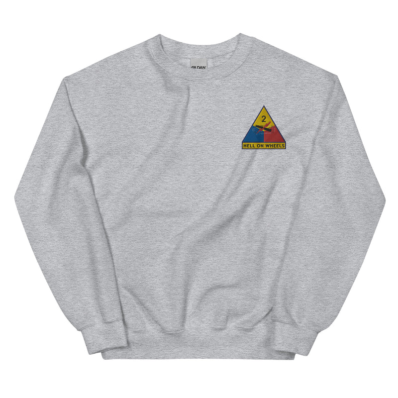 2nd Armored Division Unisex Sweatshirt - Sport Grey