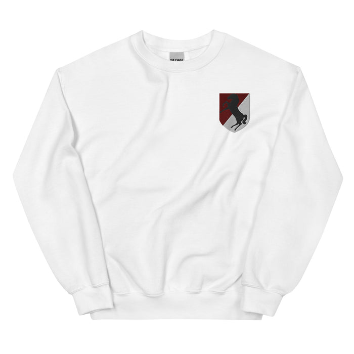 11th Armored Cavalry Regiment Unisex Sweatshirt - White