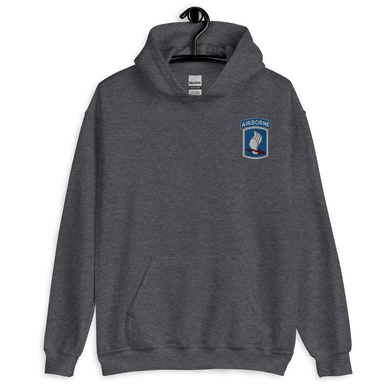 173rd Airborne Hoodie - Dark Heather
