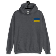 Ukrainian Flag Hoodie - Dark Heather