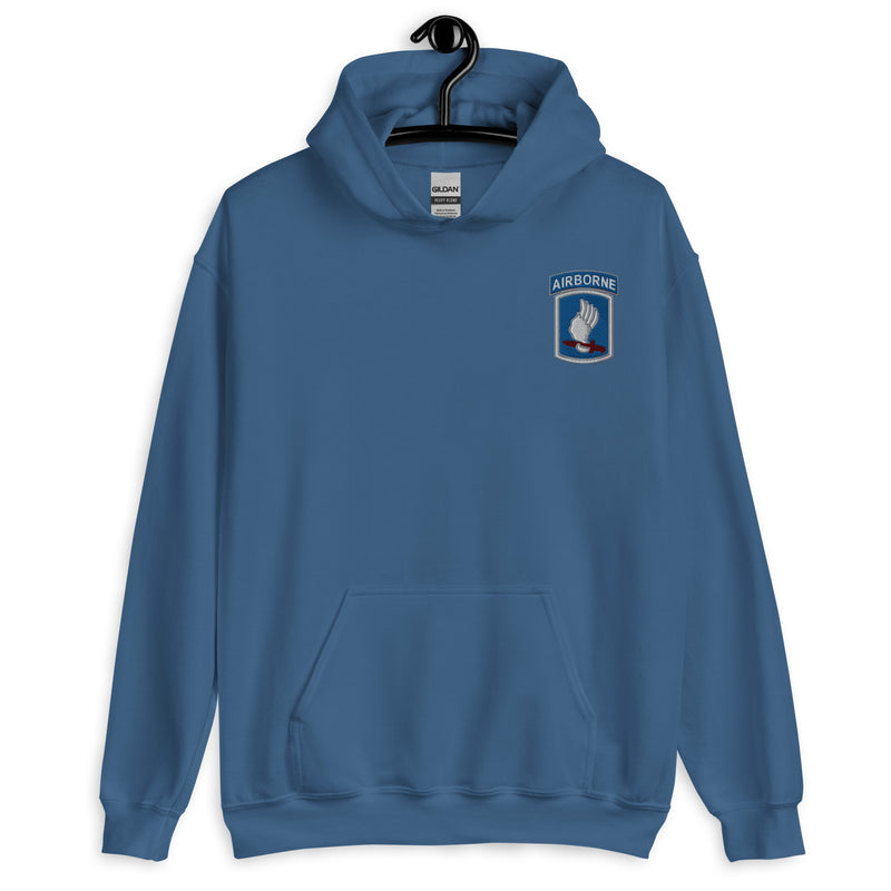 173rd Airborne Hoodie - Indigo Blue