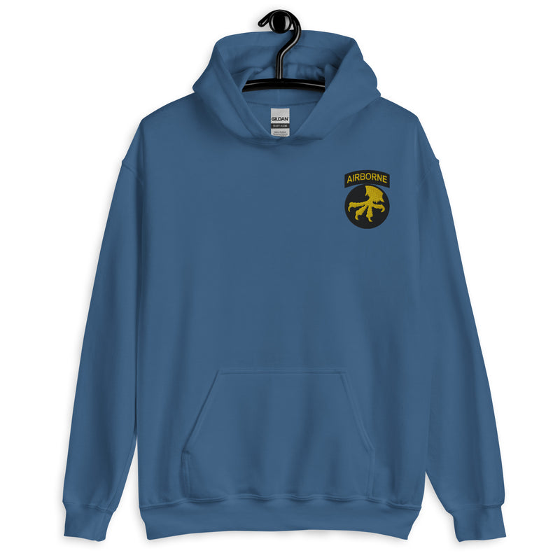 17th Airborne Division Hoodie - Indigo Blue