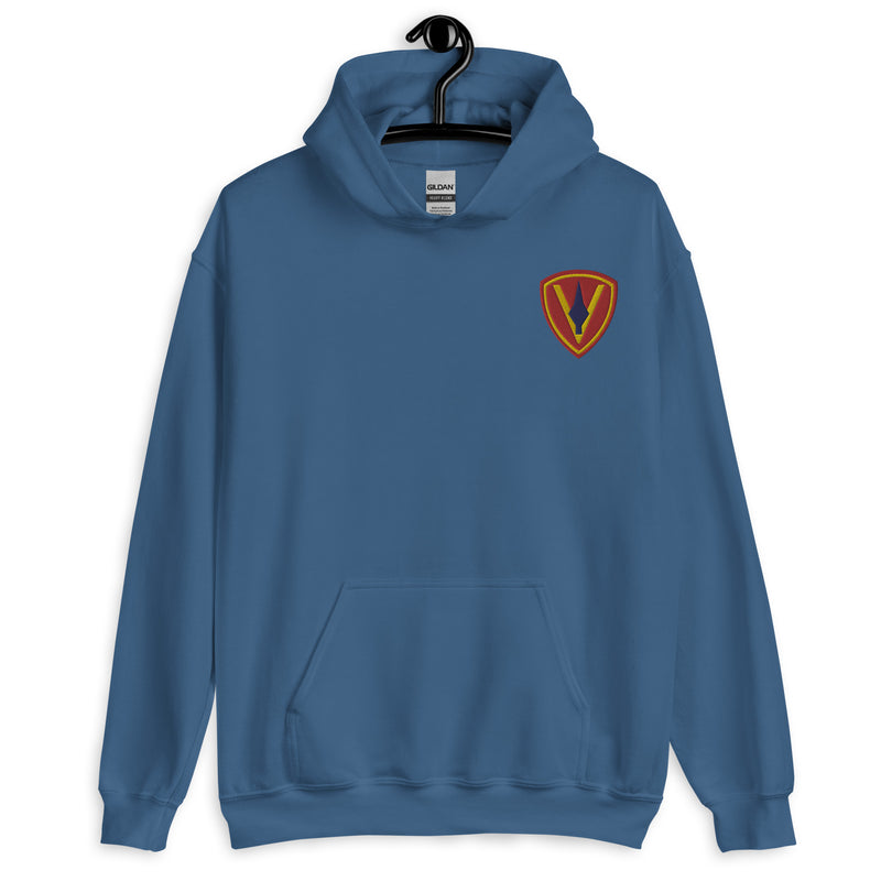 5th Marine Division Hoodie - Indigo Blue