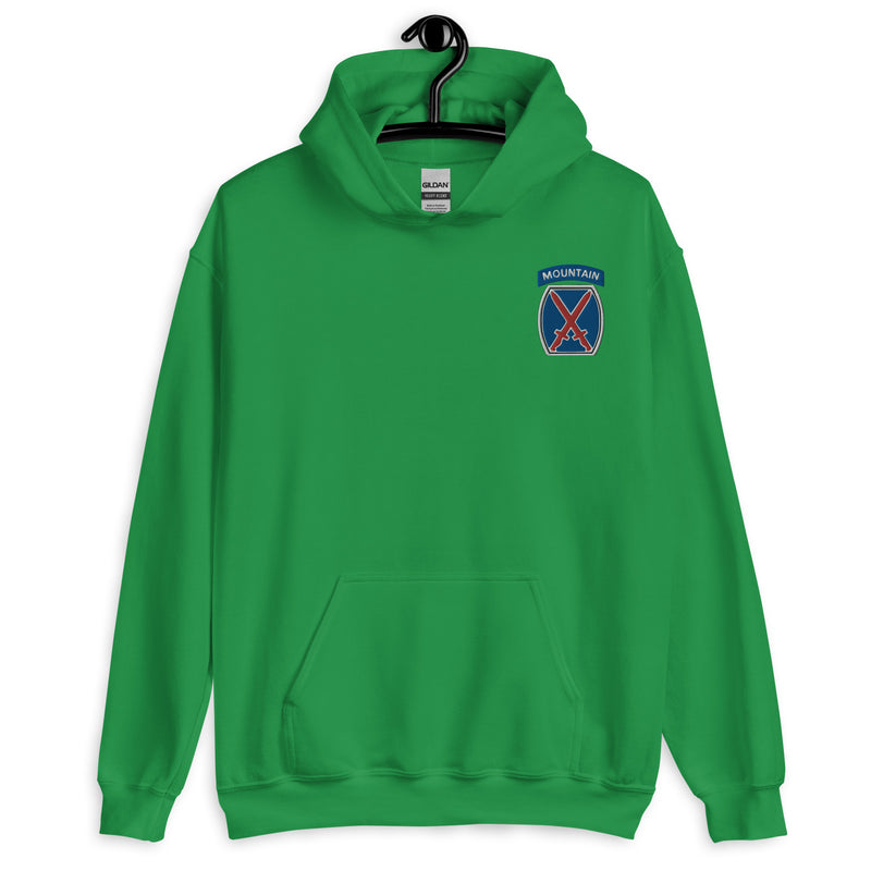 10th Mountain Division Hoodie Hoodie - Irish Green