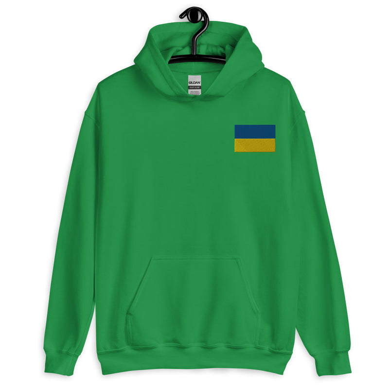 Ukrainian Flag Hoodie - Irish Green