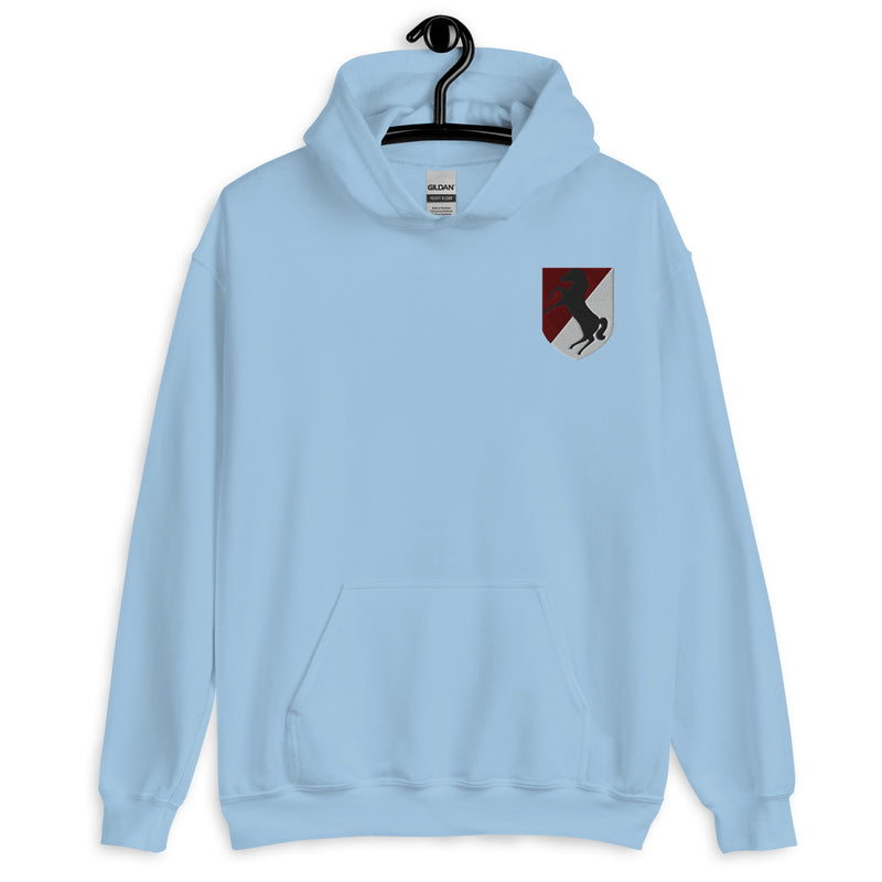 11th Armored Cavalry Regiment Hoodie - Light Blue