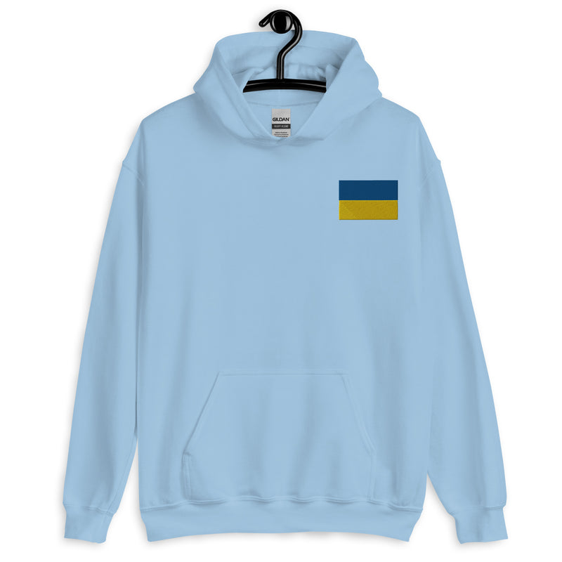 Ukrainian Flag Hoodie - Light Blue