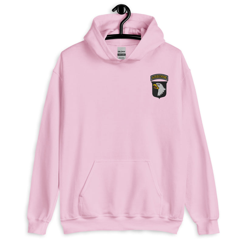 101st Airborne Hoodie - Light Pink