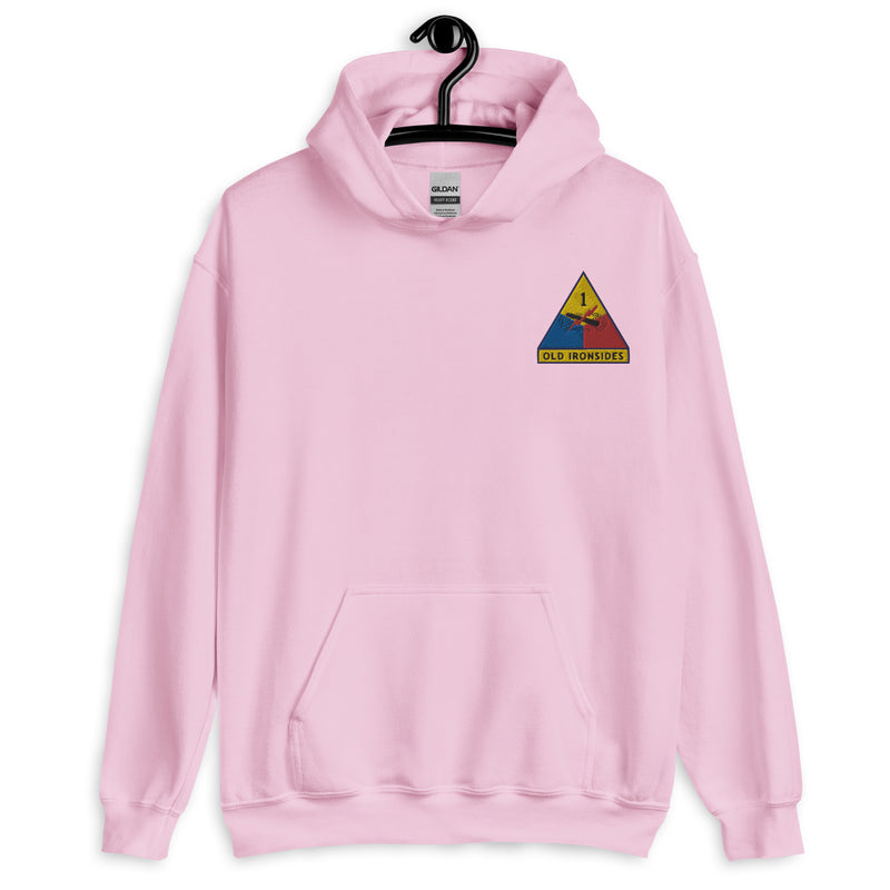 1st Armored Division Hoodie - Light Pink