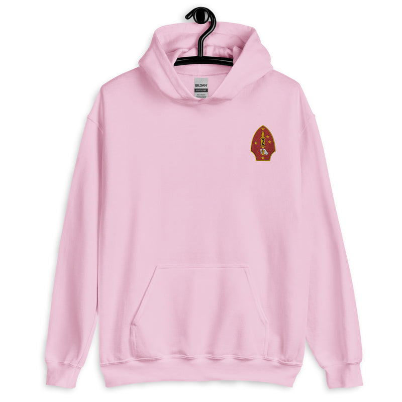 2nd Marine Division Hoodie - Light Pink
