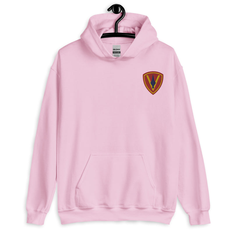 5th Marine Division Hoodie - Light Pink