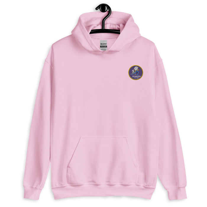 Navy Seabees Hoodie - Light Pink