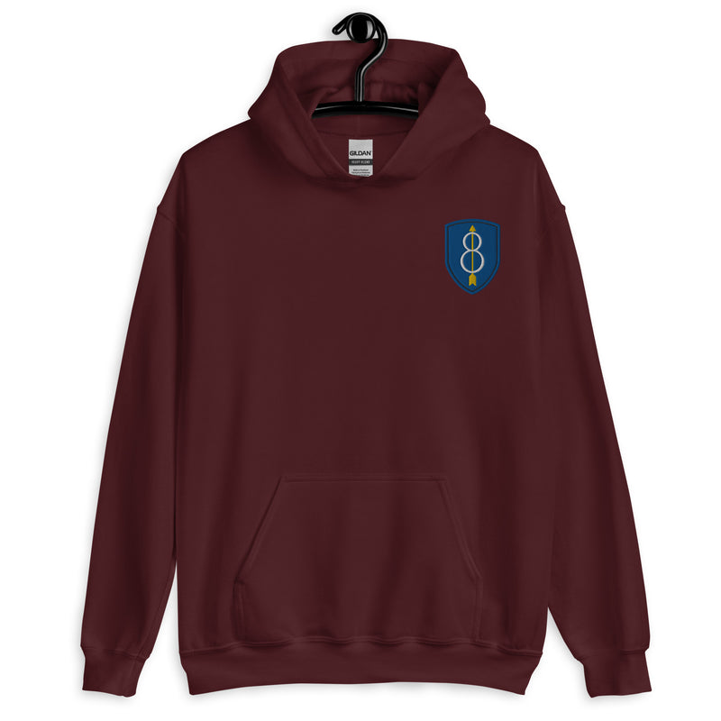 8th Infantry Division Hoodie - Maroon
