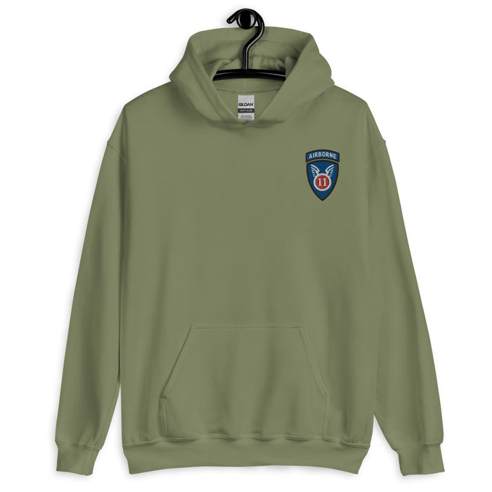 11th Airborne Division Hoodie - Military Green