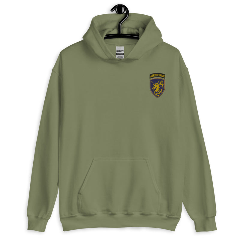 13th Airborne Division Hoodie - Military Green