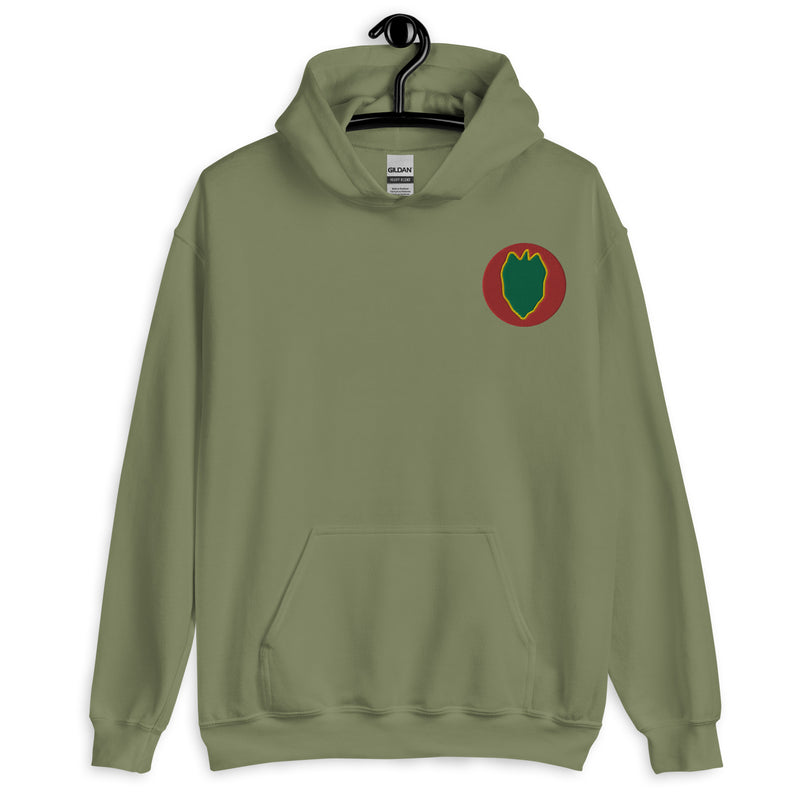 24th Infantry Division Hoodie - Military Green