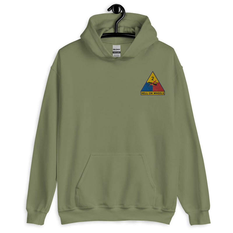 2nd Armored Division Hoodie - Military Green