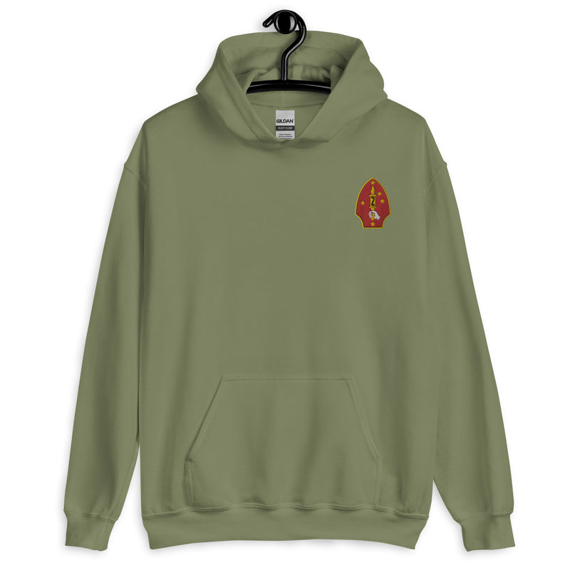 2nd Marine Division Hoodie - Military Green