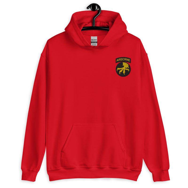 17th Airborne Division Hoodie - Red