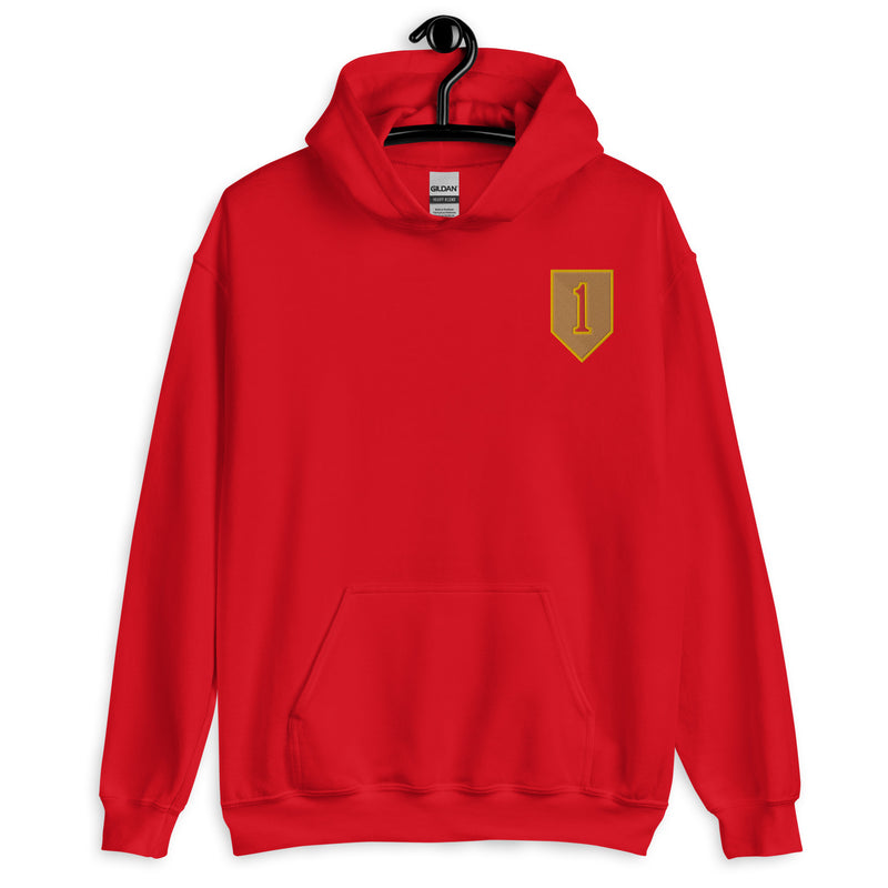 1st Infantry Division Hoodie - Red