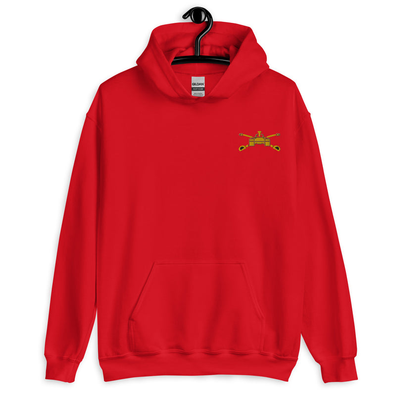 Army Armor Hoodie - Red