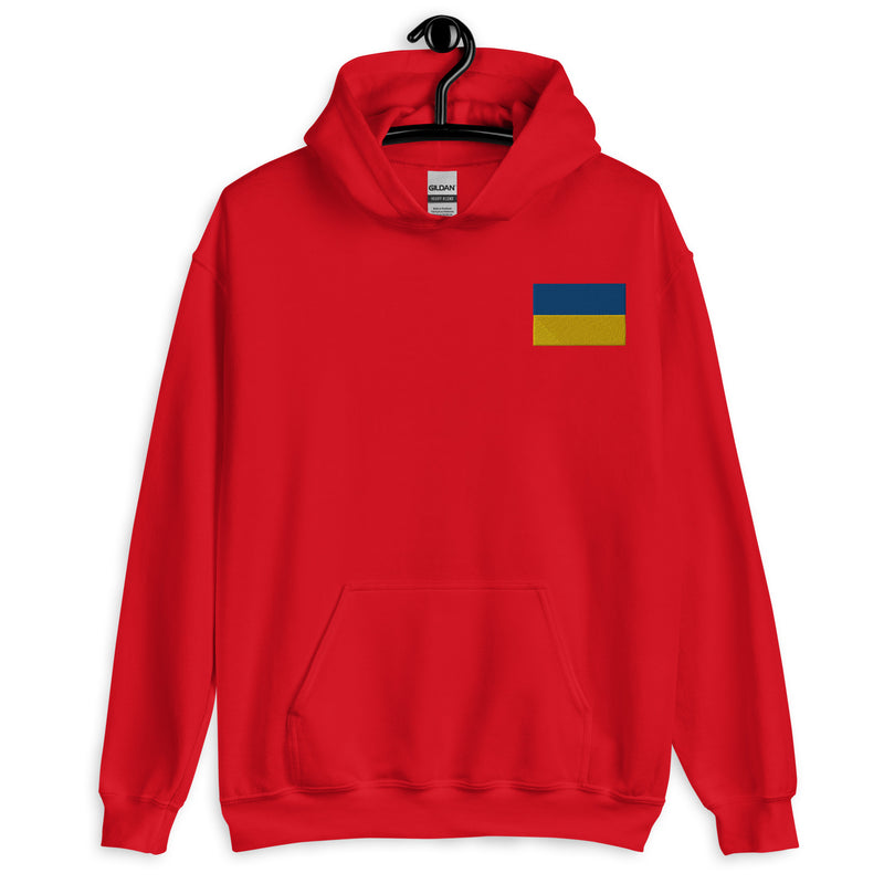Ukrainian Flag Hoodie - Red